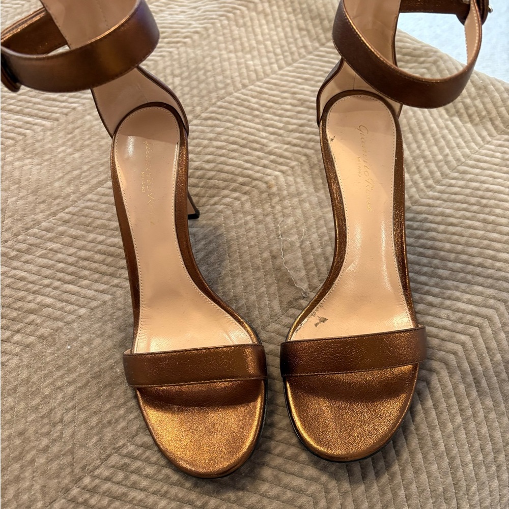 Gianvito Rossi Portofino Sandal bronze metallic 37.5